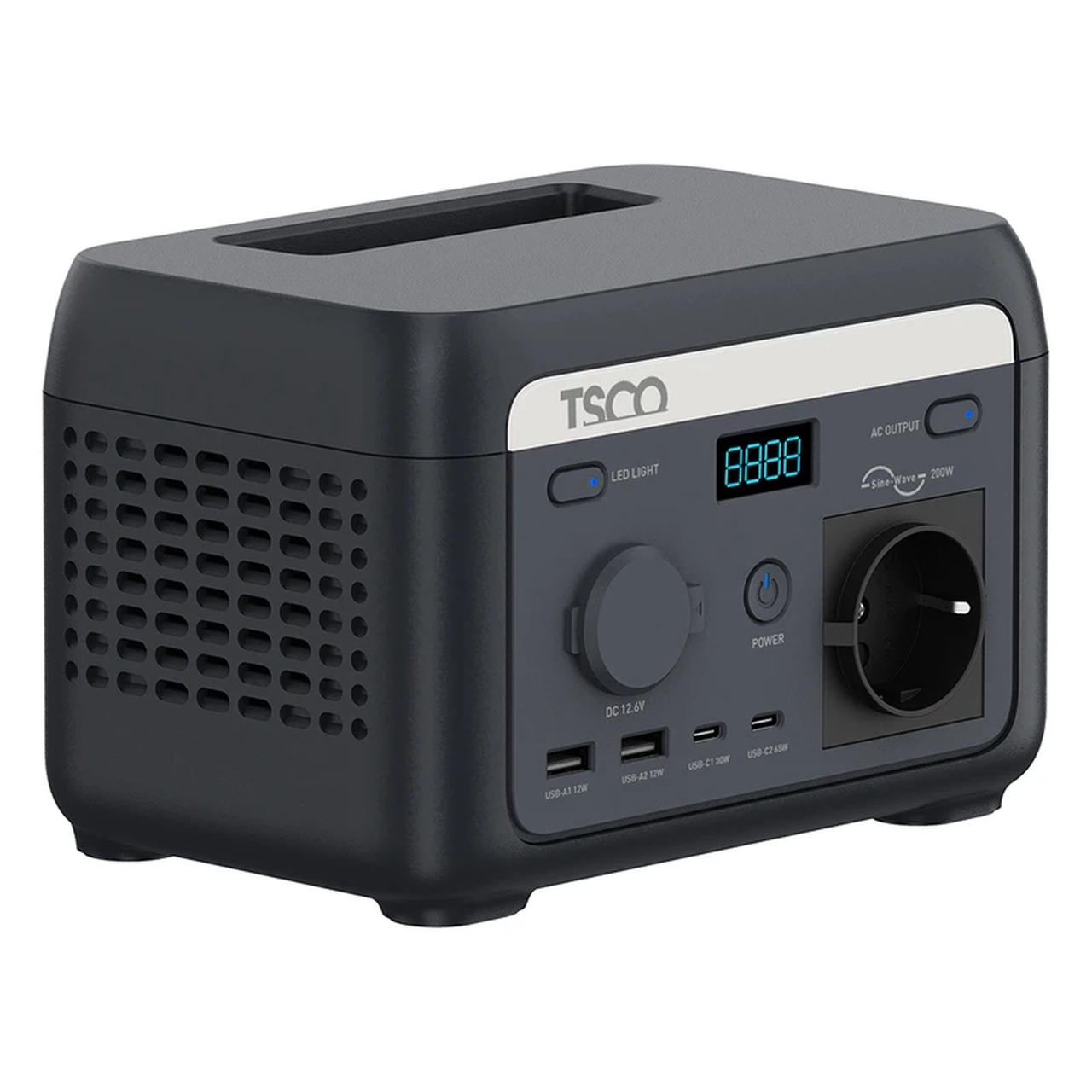 پاور استیشن TSCO 40000mAh مدل TST 201 200W - مشکی